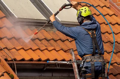 Démoussage et hydrofuge de toiture à Sandouville